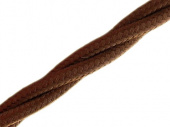 Витой ретро кабель для внешней проводки Werkel Retro 3х1,5мм коричневый - купить в Перми