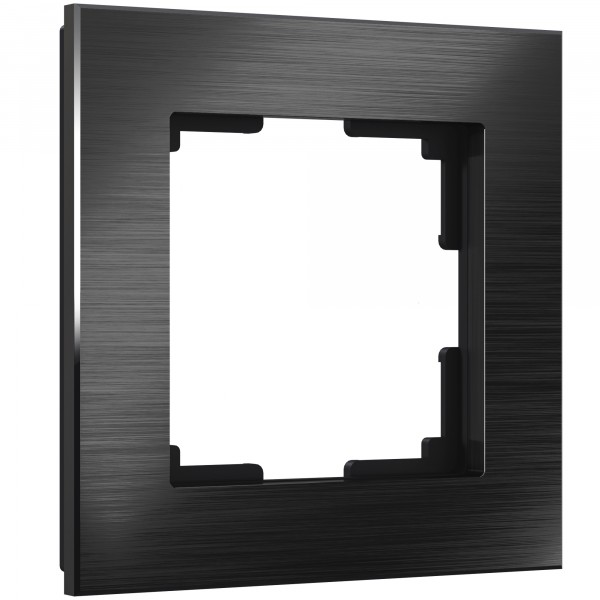 Рамка на 1 пост Werkel WL11-Frame-01 Aluminium (черный алюминий) - купить в Перми