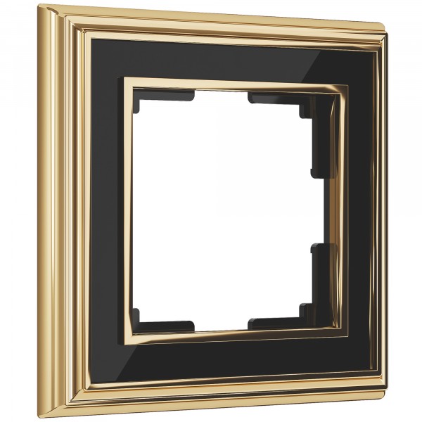 Рамка на 1 пост Werkel WL17-Frame-01 Palacio (золото / черный) - купить в Перми