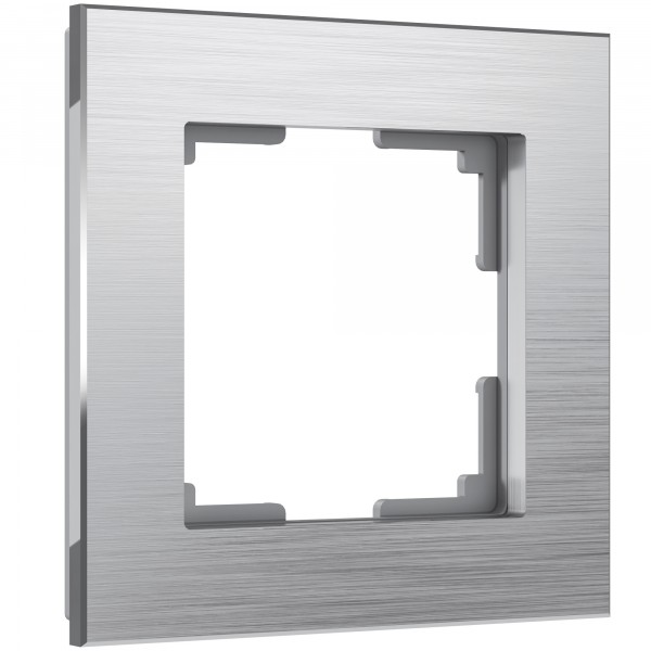 Рамка на 1 пост Werkel WL11-Frame-01 Aluminium (алюминий) - купить в Перми
