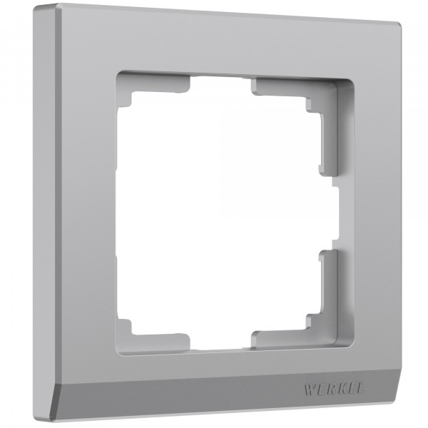 Рамка на 1 пост Werkel WL04-Frame-01 Stark (серебряный) - купить в Перми