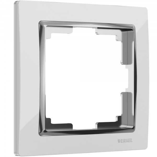 Рамка на 1 пост Werkel WL03-Frame-01 Snabb (белый/хром) - купить в Перми