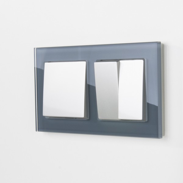 Рамка на 2 поста Werkel WL01-Frame-02 Favorit (серый) - купить в Перми